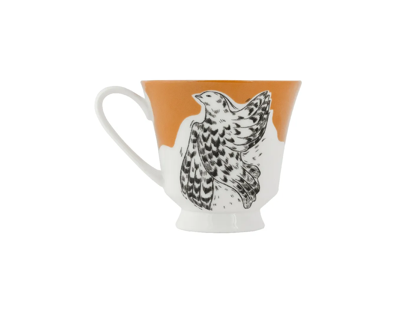 Кружка, коллекция «Перья на золоте»