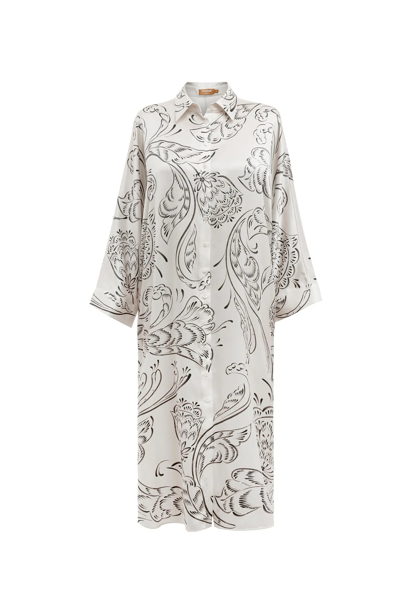 Платье-рубашка из премиального шелка