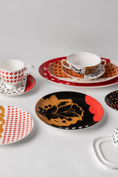 Тарелка закусочная, коллекция «Орнаментальные блоки»