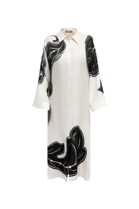 Платье-рубашка из премиального шелка