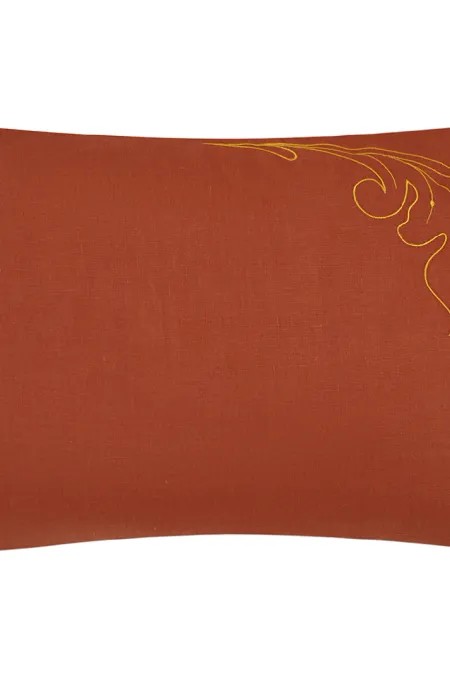 Полутороспальный комплект постельного белья с вышивкой «Лен Кудрина‎»‎