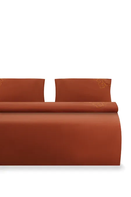 Полутороспальный комплект постельного белья с вышивкой «Лен Кудрина‎»‎