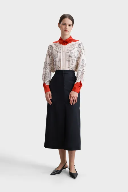 Юбка-колонна из премиальной шерсти