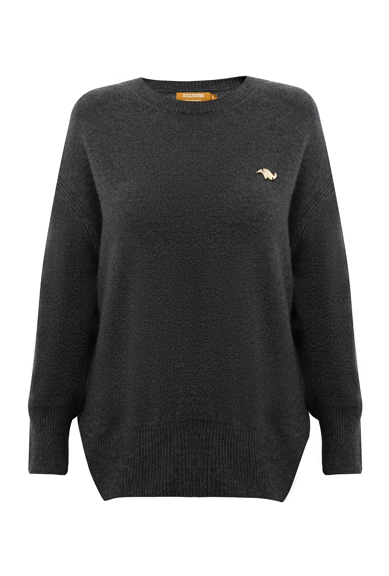 Удлиненный джемпер из шерсти и кашемира