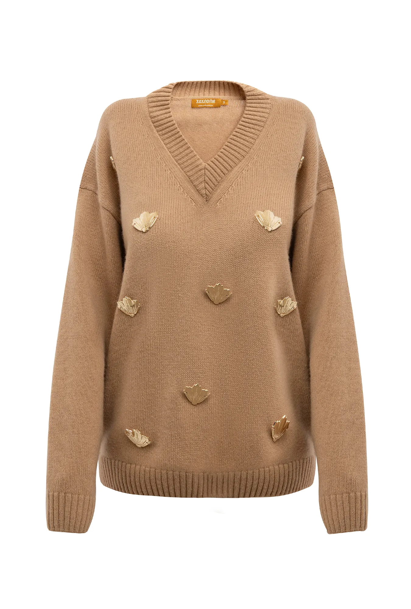 Джемпер из шерстяной пряжи