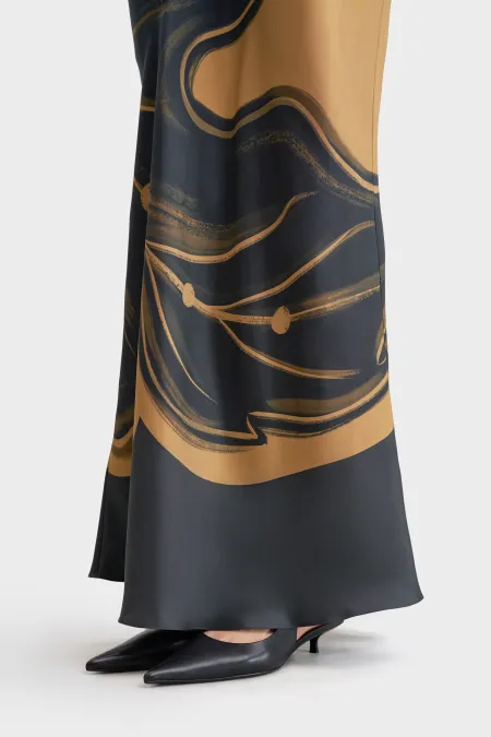 Юбка-миди из премиального шелка