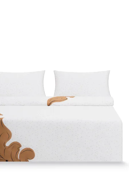 Полутороспальный комплект постельного белья с принтом «‎Кудрина»‎