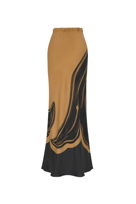 Юбка-миди из премиального шелка