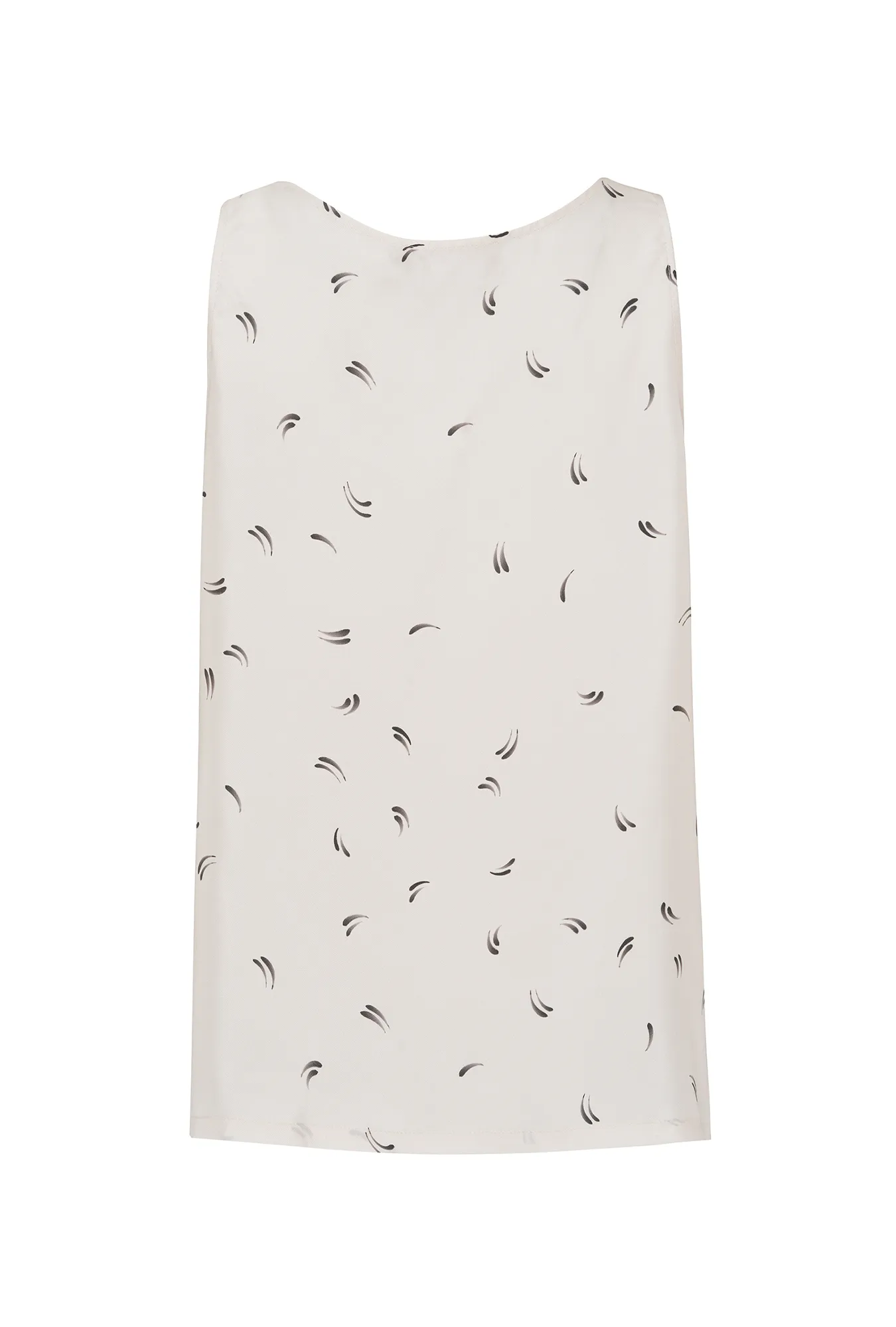 Топ из премиального  шелка с рисунком