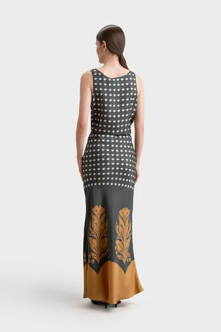 Юбка-миди из премиального шелка