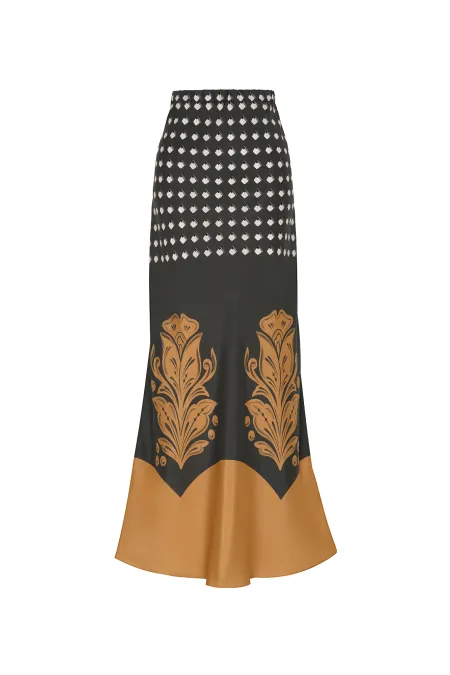 Юбка-миди из премиального шелка