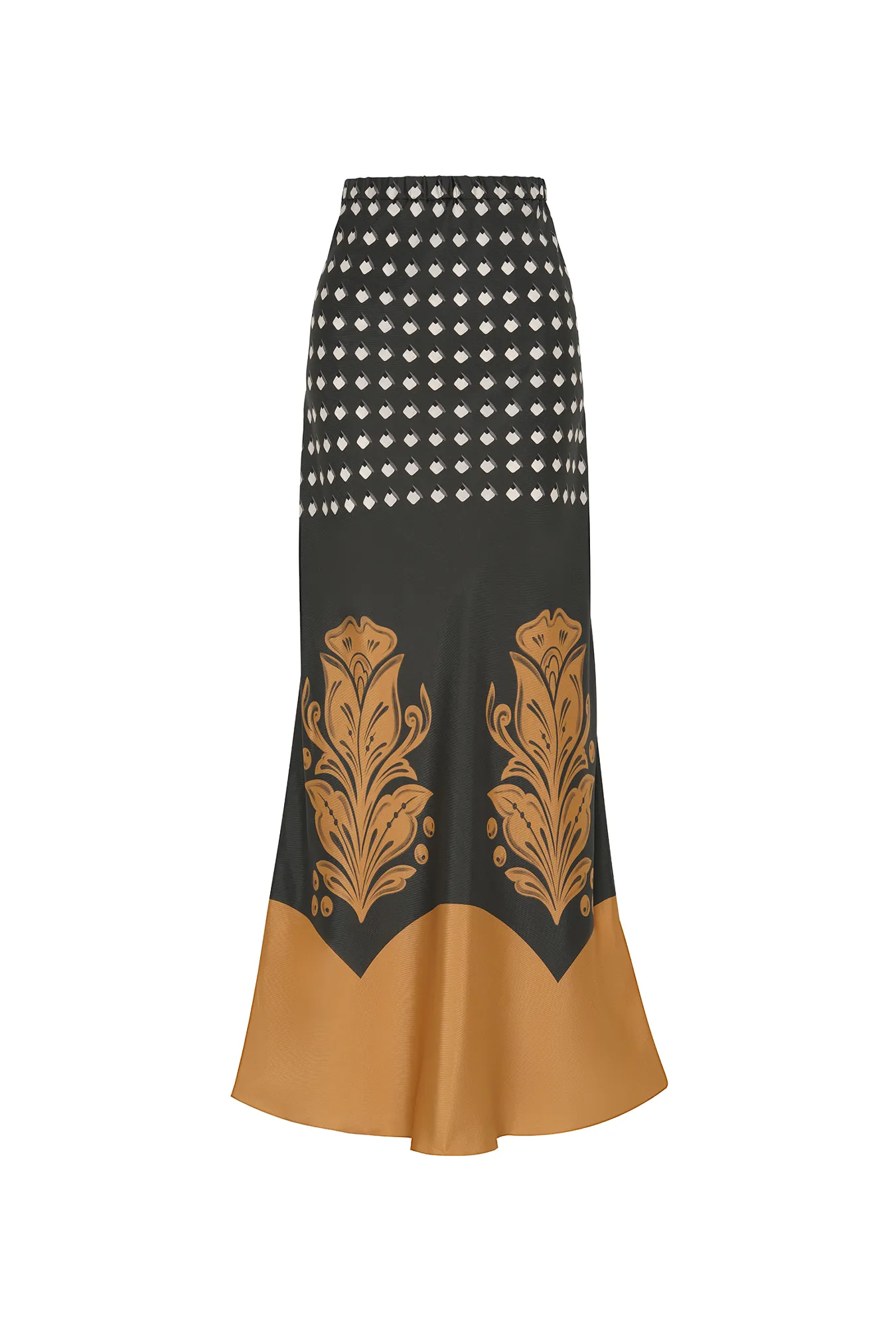 Юбка-миди из премиального шелка