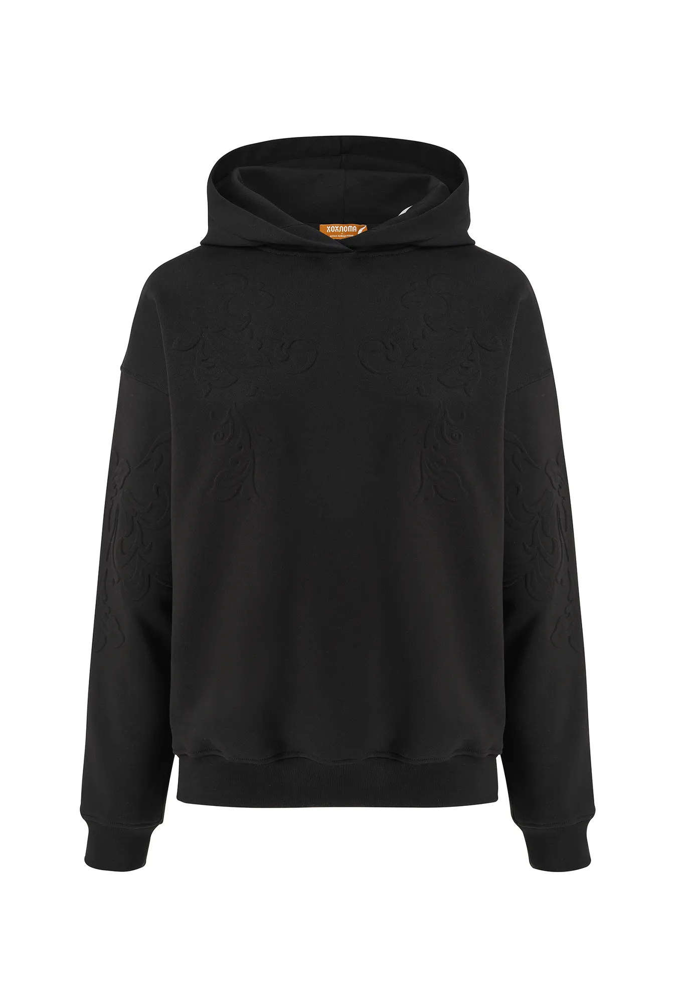 Женское хлопковое худи с тиснением