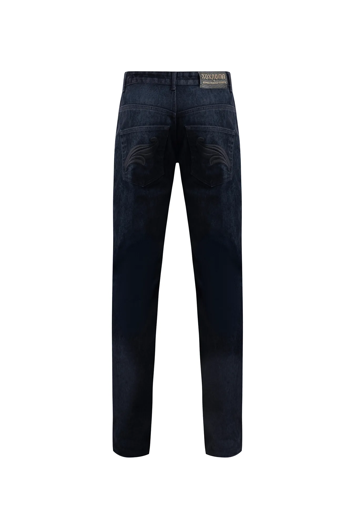 Джинсы с вышивкой