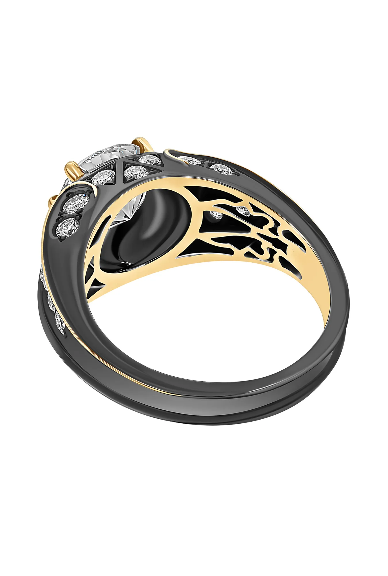 Кольцо из золота 750 пробы с бриллиантами