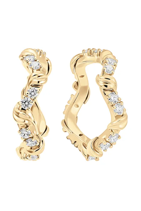 Серьги из золота 585 пробы с бриллиантами