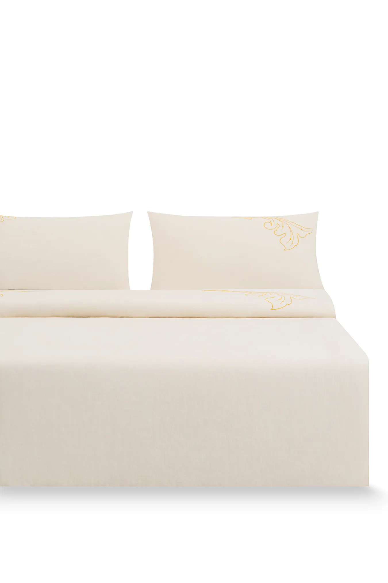 Полутороспальный комплект постельного белья с вышивкой «Лен Кудрина»