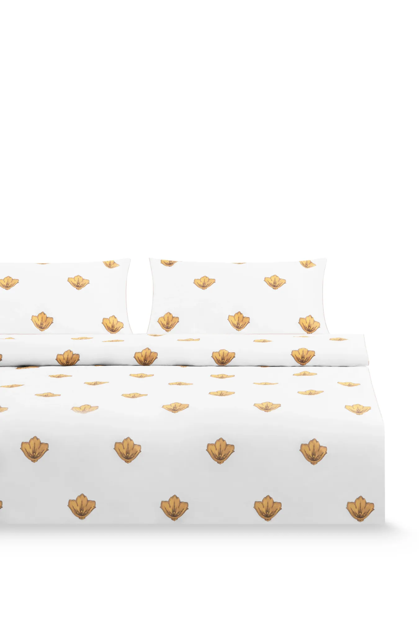 Двуспальный комплект постельного белья с принтом «Цветы»