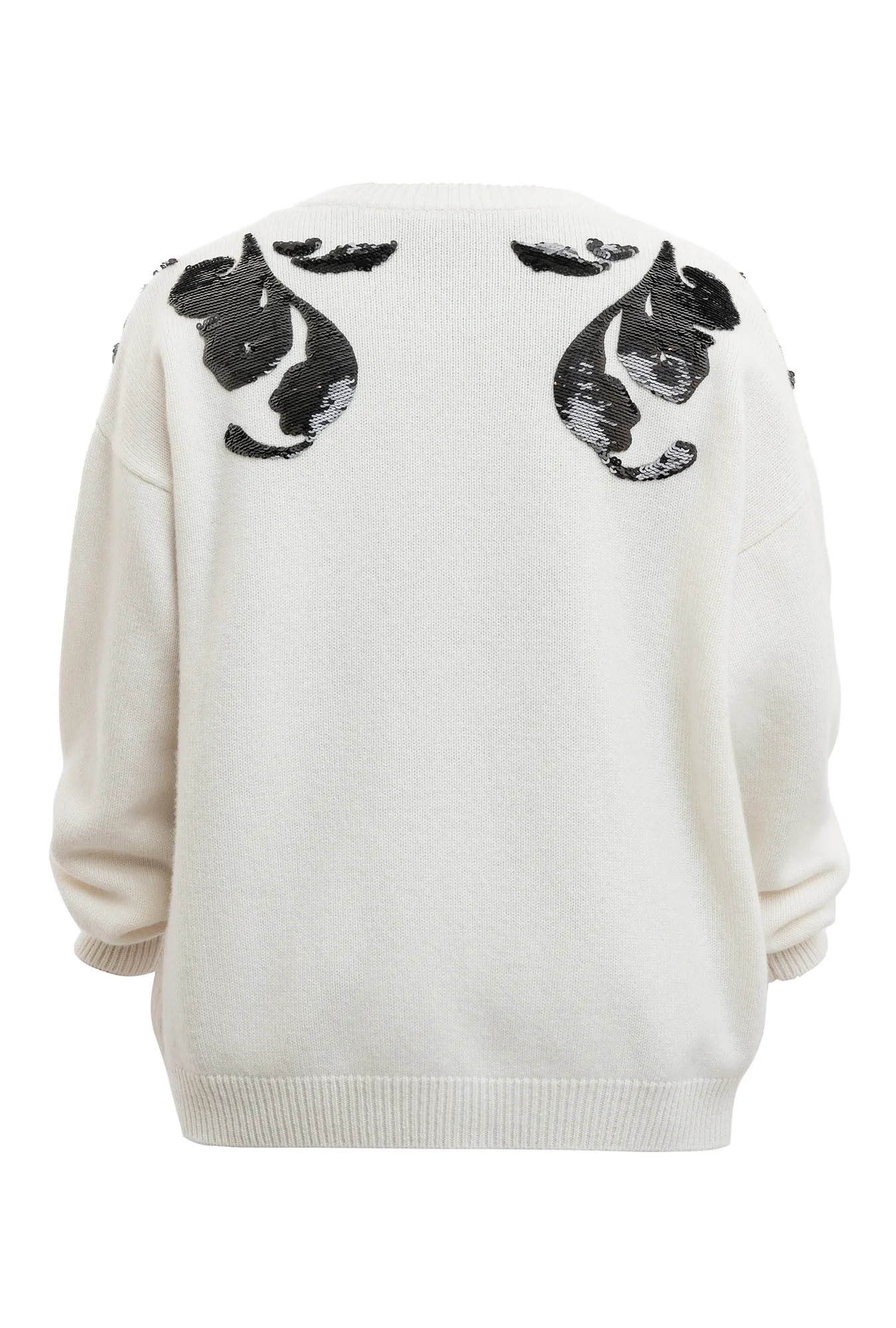 Кардиган из кашемира с вышивкой пайетками