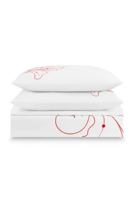 Полутороспальный комплект постельного белья с вышивкой «Кудрина‎»‎