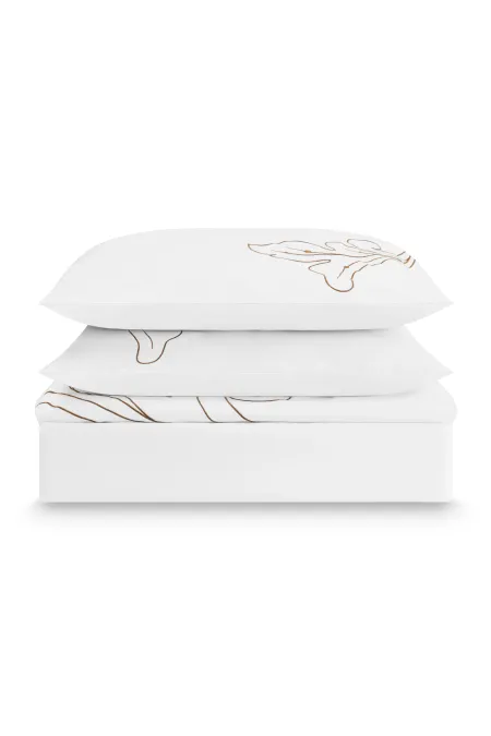 Полутороспальный комплект постельного белья с вышивкой «Кудрина‎»‎