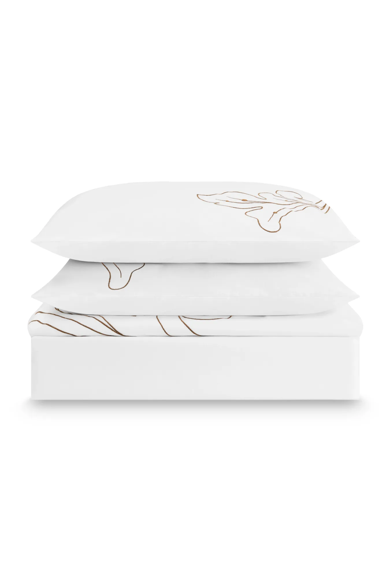 Полутороспальный комплект постельного белья с вышивкой «Кудрина‎»‎