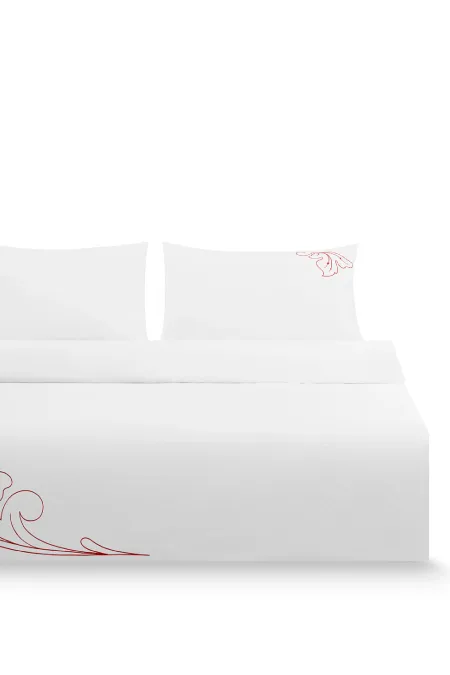 Двуспальный комплект постельного белья с вышивкой «Кудрина‎»‎