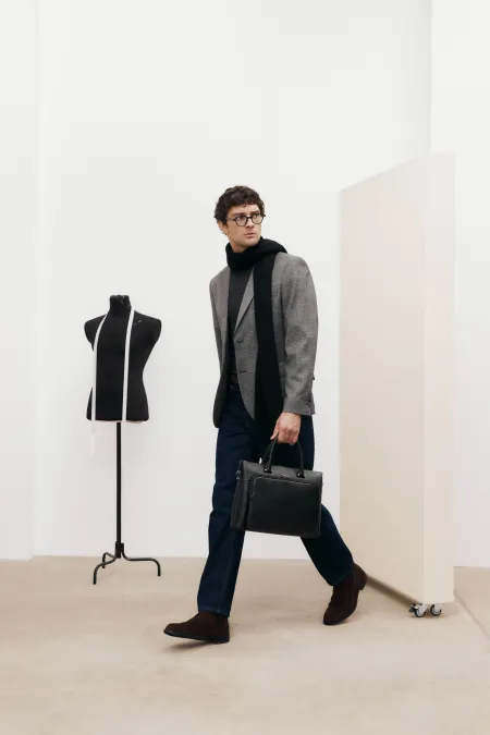 Однобортный пиджак из премиальной шерсти