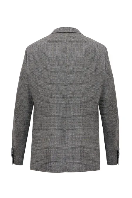 Однобортный пиджак из премиальной шерсти