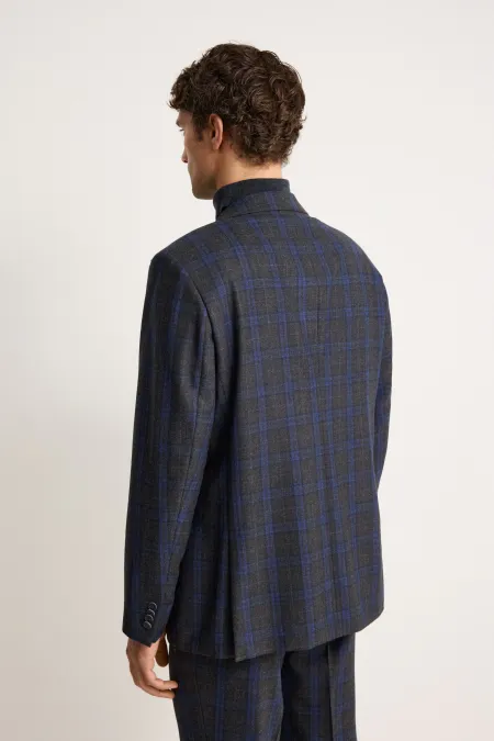 Однобортный пиджак из премиальной шерсти