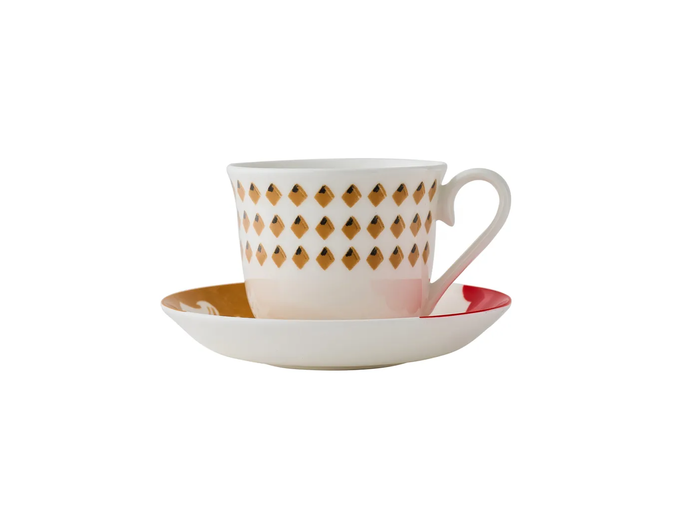 Кружка с блюдцем, коллекция «Орнаментальные блоки»