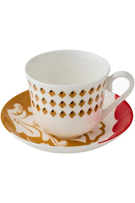 Кружка с блюдцем, коллекция «Орнаментальные блоки»