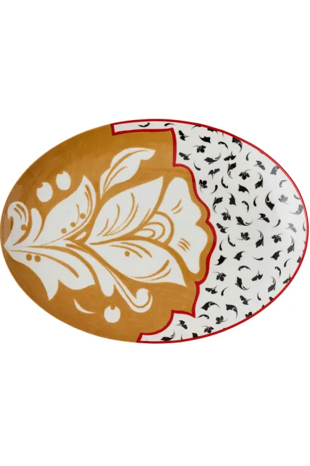 Блюдо овальное, коллекция «Орнаментальные блоки»
