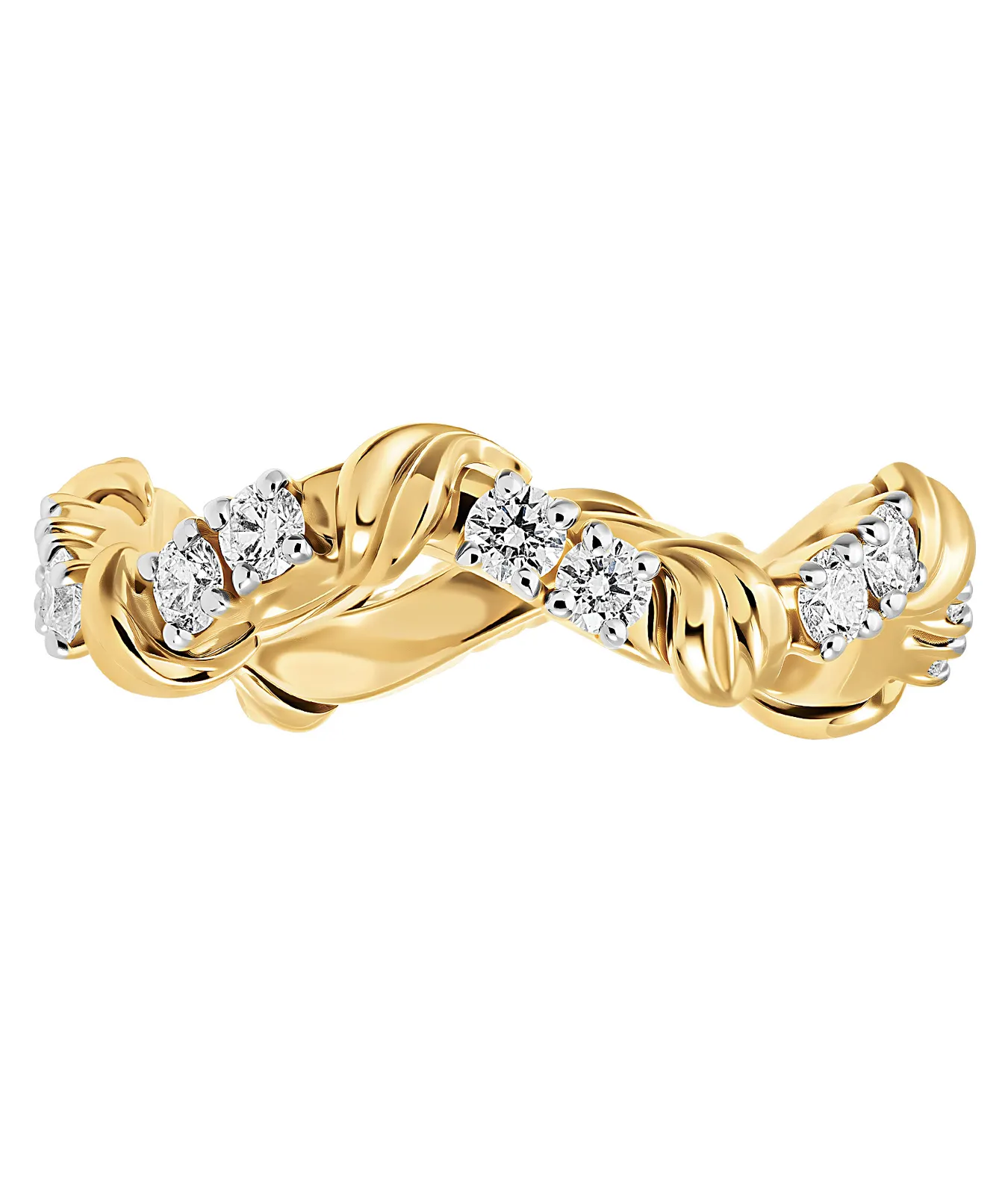 Кольцо из золота 585 пробы с бриллиантами