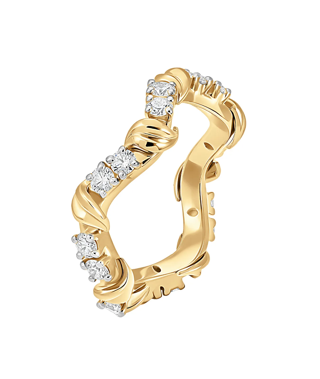 Кольцо из золота 585 пробы с бриллиантами