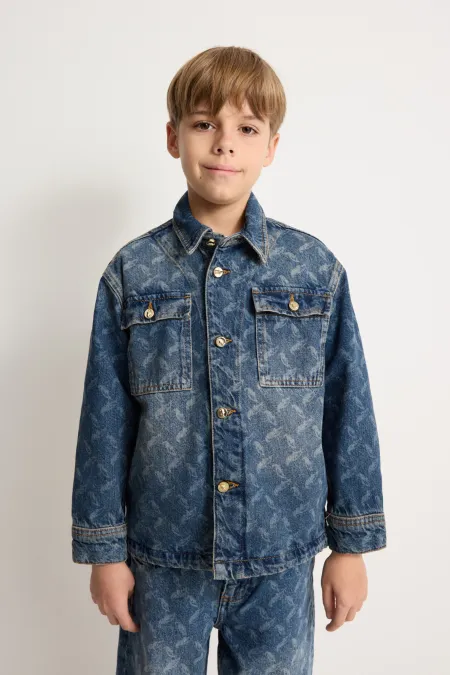 Детская рубашка с паттерном