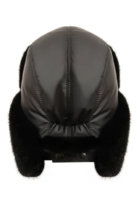 Детская шапка из меха норки