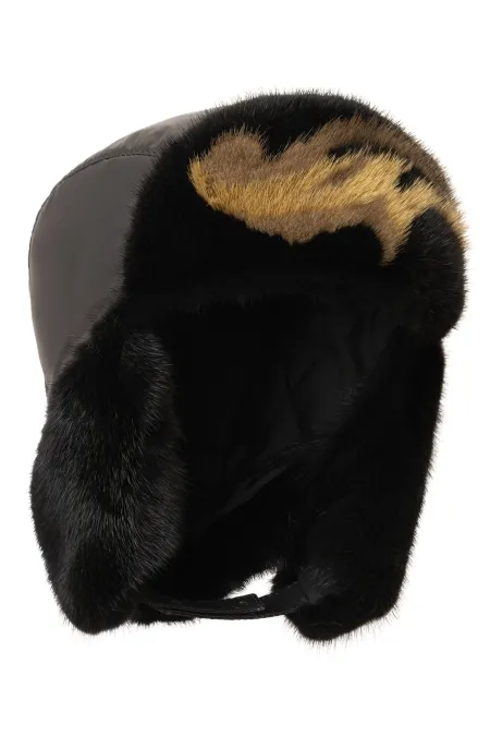 Женская шапка из меха норки