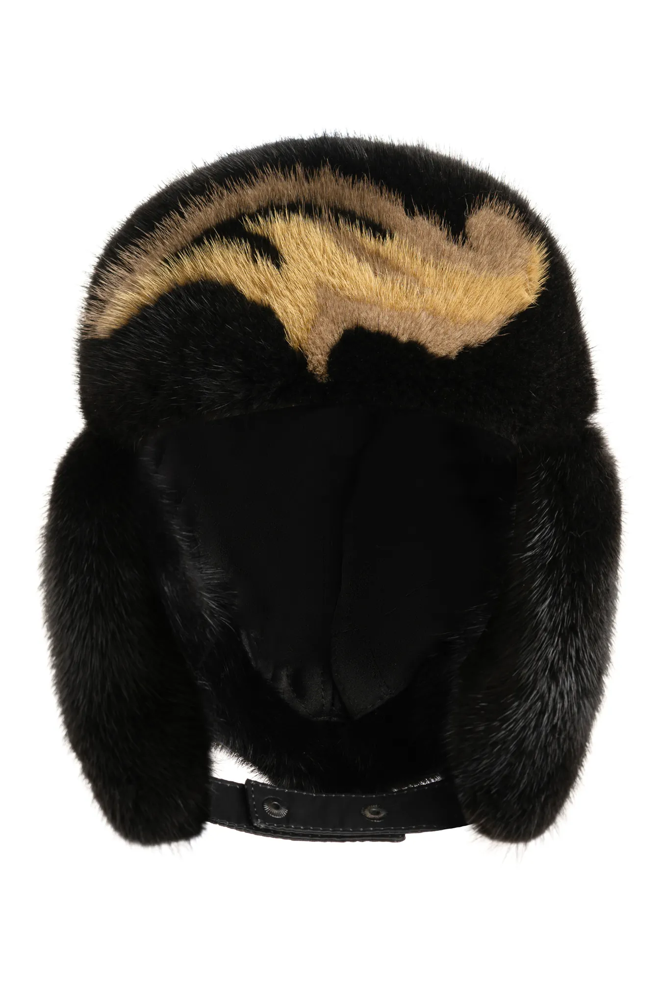 Женская шапка из меха норки