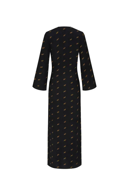 Платье-миди с рисунком