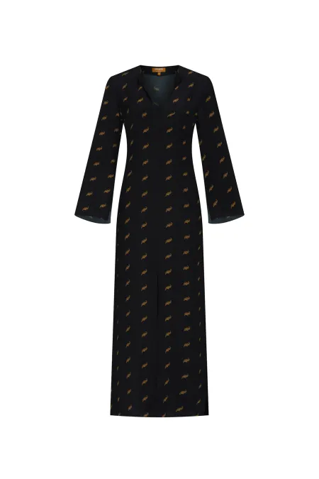 Платье-миди с рисунком