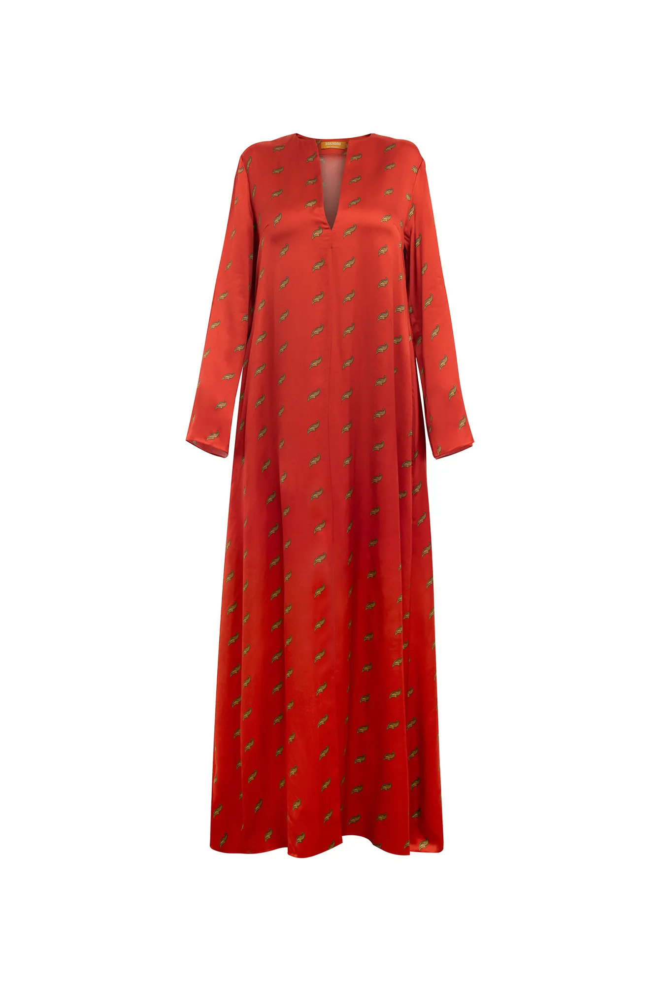 Платье-миди с рисунком