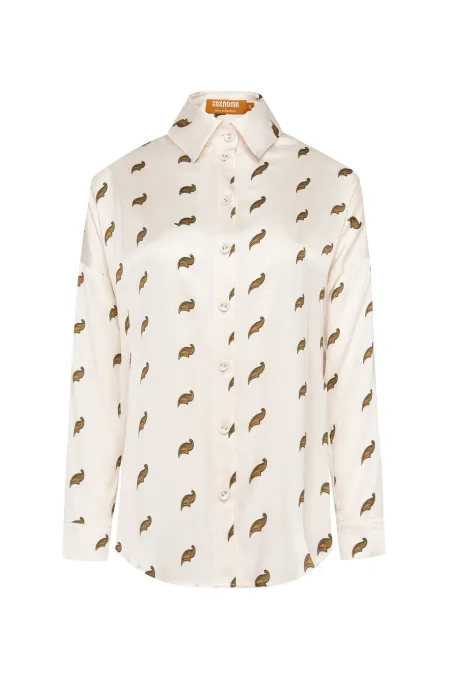 Блузка свободного силуэта