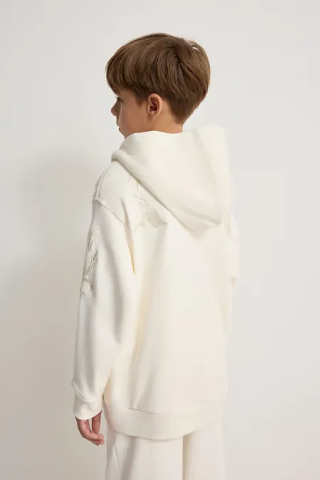 Детское худи на молнии с вышивкой