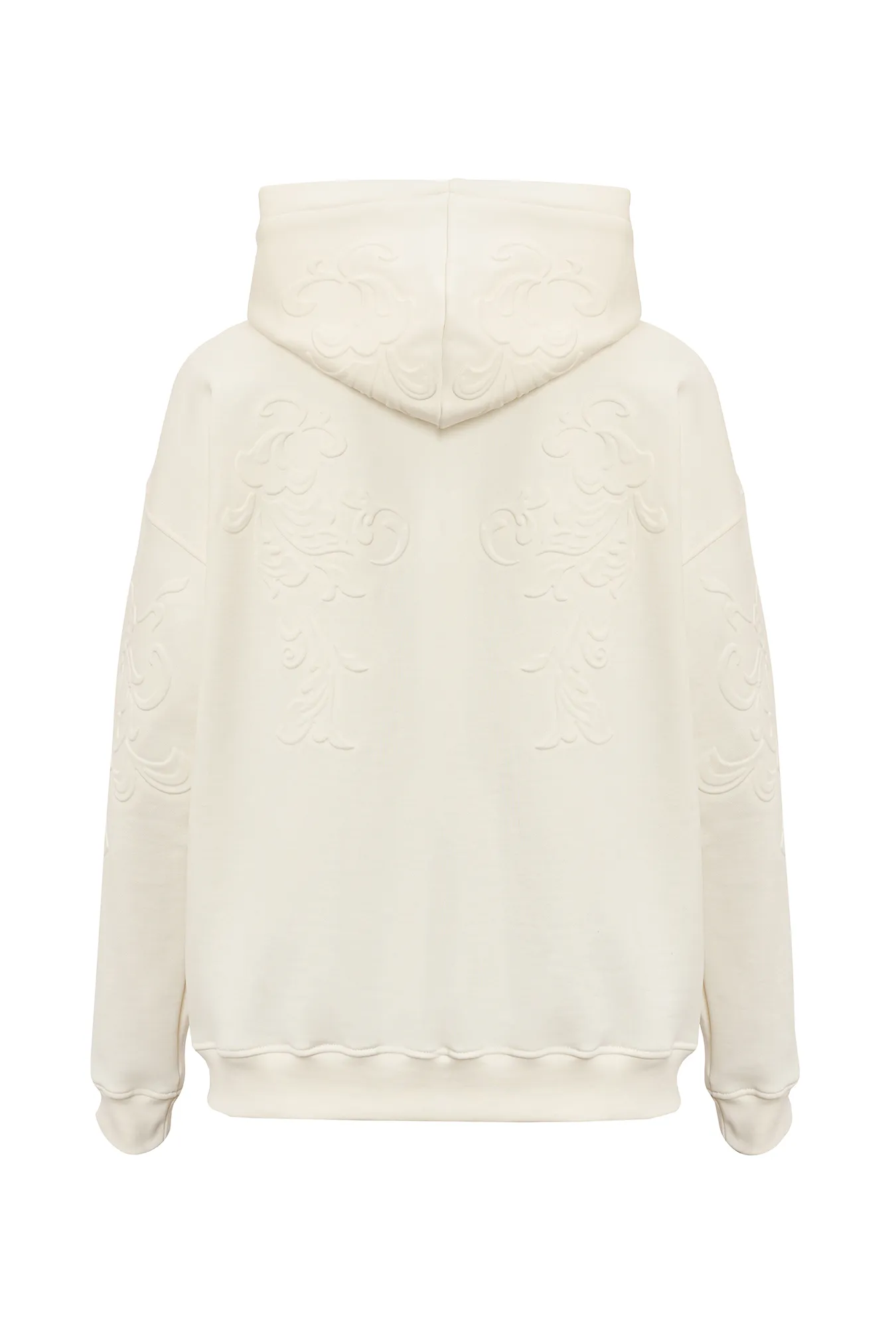 Женское хлопковое худи с тиснением