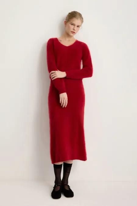 Джемпер c V-образным вырезом из 100% кашемира