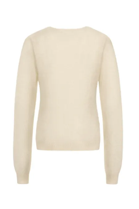 Джемпер c V-образным вырезом из 100% кашемира