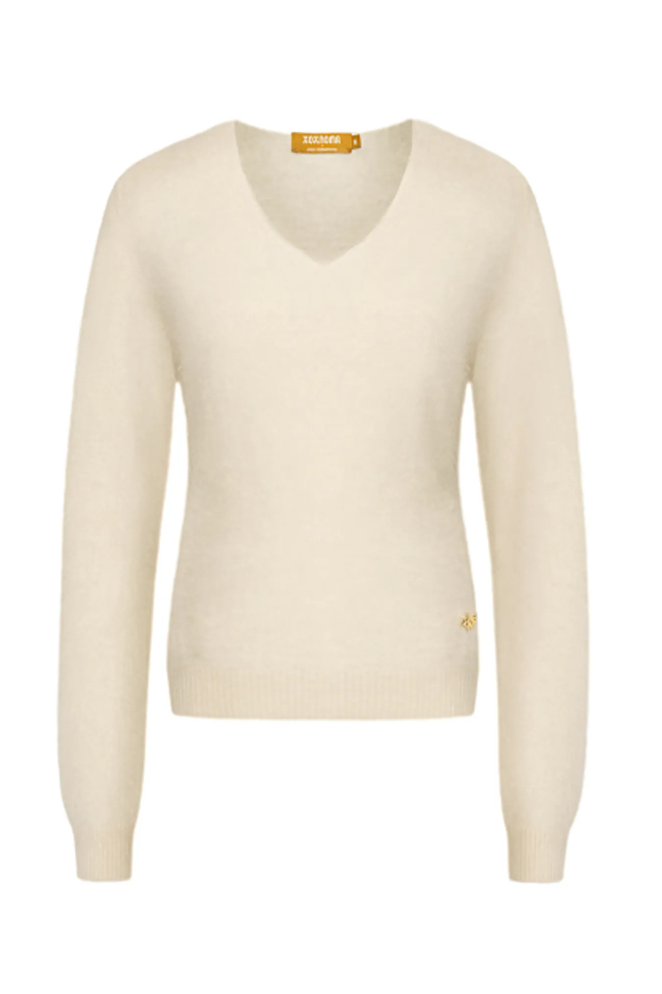 Джемпер c V-образным вырезом из 100% кашемира