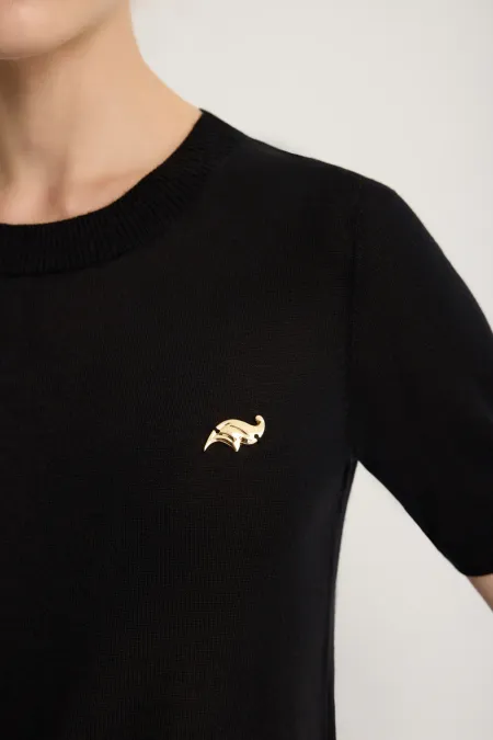 Джемпер с коротким рукавом