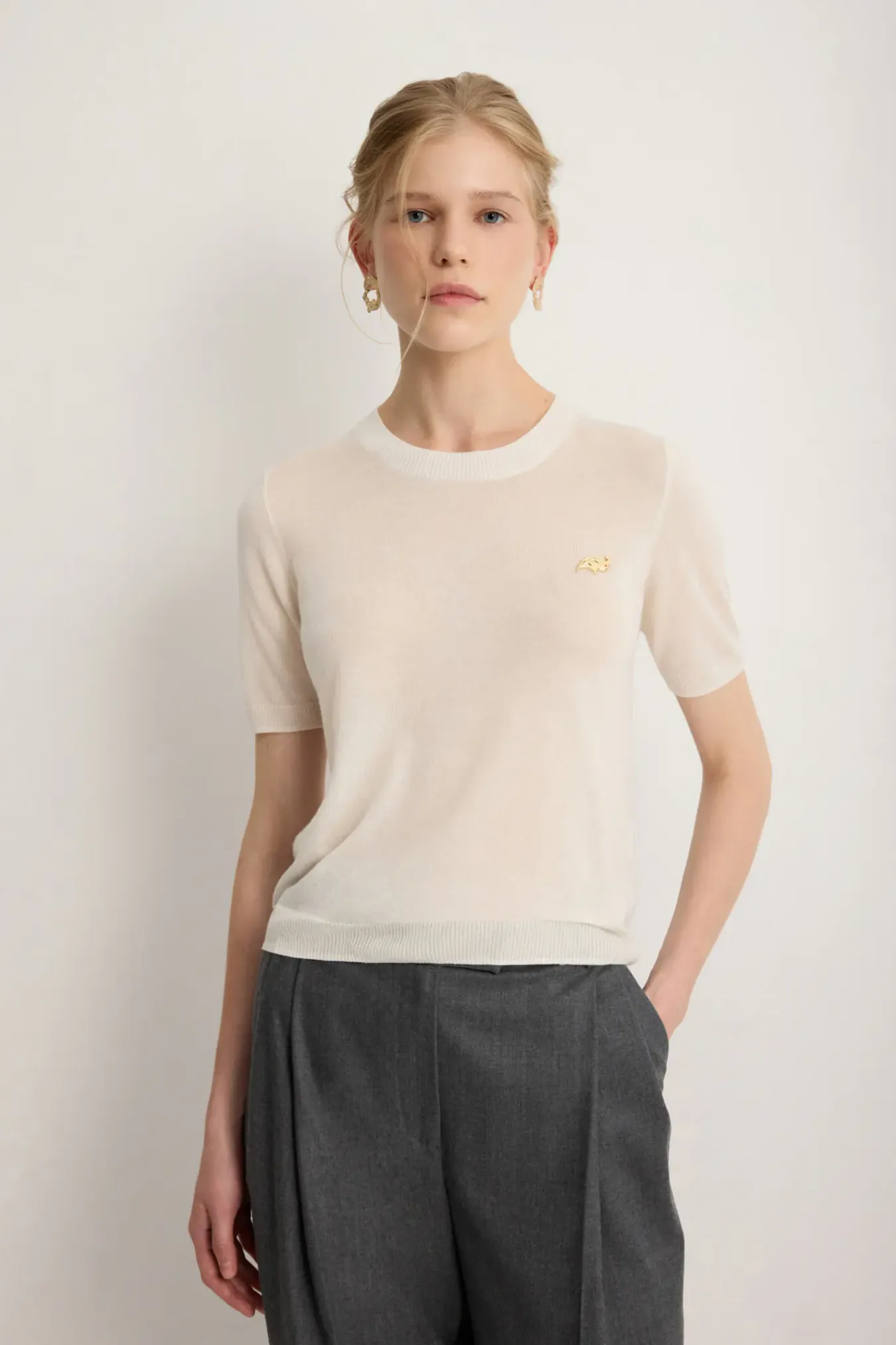 Джемпер с коротким рукавом